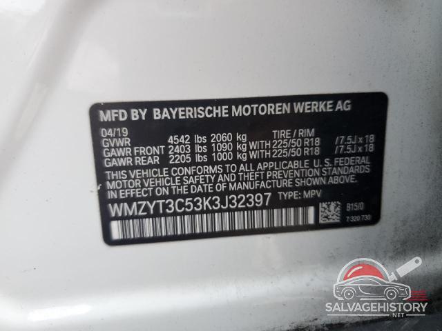 WMZYT3C53K3J32397 2019 MINI COOPER photo no. 13