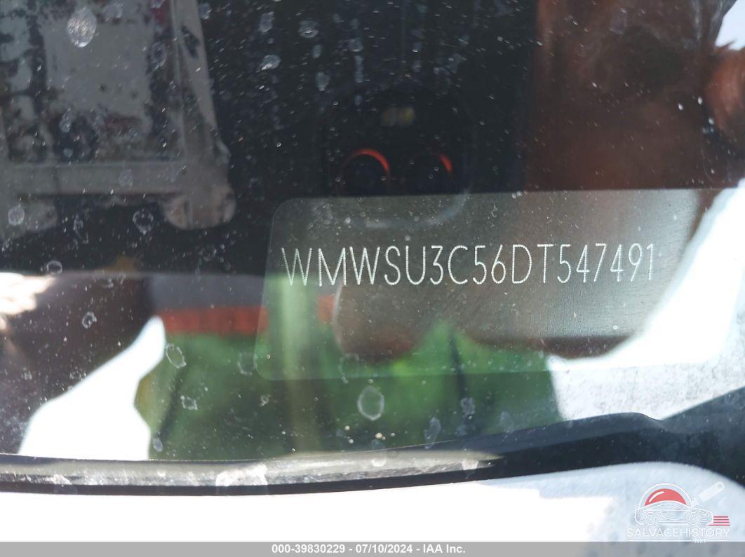 WMWSU3C56DT547491 2013 MINI HARDTOP photo no. 9