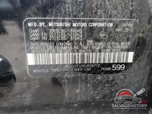 JA32U2FU3EU004772 2014 MITSUBISHI LANCER photo no. 12