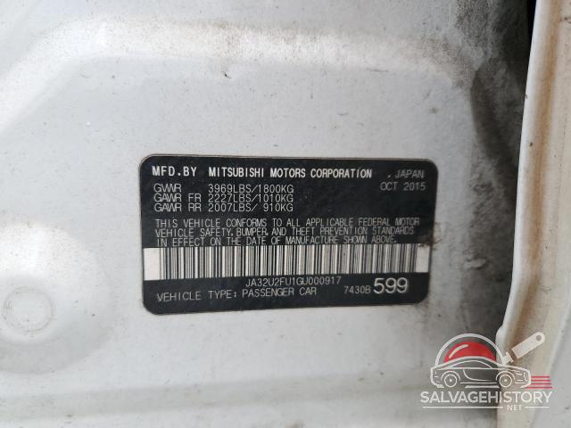 JA32U2FU1GU000917 2016 MITSUBISHI LANCER photo no. 12