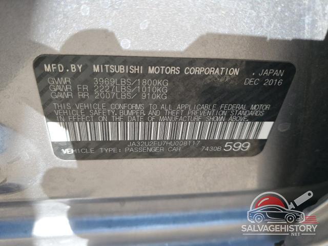 JA32U2FU7HU008117 2017 MITSUBISHI LANCER photo no. 13