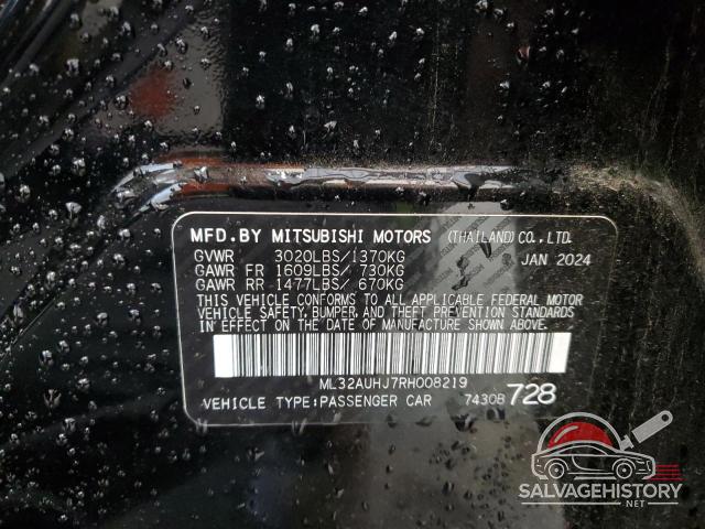 ML32AUHJ7RH008219 2024 MITSUBISHI MIRAGE photo no. 12