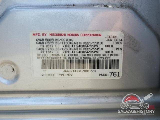 JA4JZ4AXXFZ001779 2015 MITSUBISHI OUTLANDER photo no. 13