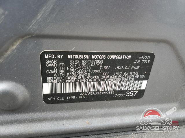 JA4AR3AU3JU003881 2018 MITSUBISHI OUTLANDER photo no. 13