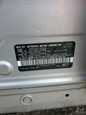 JA4AR3AW0JZ012753 2018 MITSUBISHI OUTLANDER photo no. 14