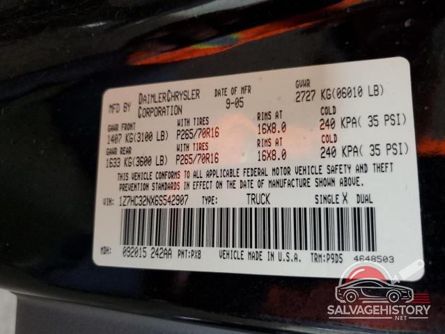 1Z7HC32NX6S542907 2006 MITSUBISHI RAIDER photo no. 13