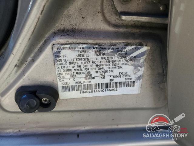 1N4DL01A61C146392 2001 NISSAN ALTIMA photo no. 13