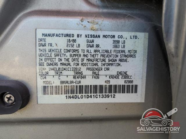 1N4DL01D41C133912 2001 NISSAN ALTIMA photo no. 12