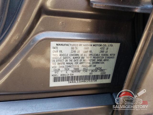 1N4AL11D46C253726 2006 NISSAN ALTIMA photo no. 12