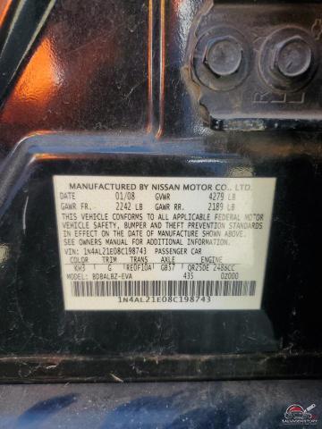 1N4AL21E08C198743 2008 NISSAN ALTIMA photo no. 12