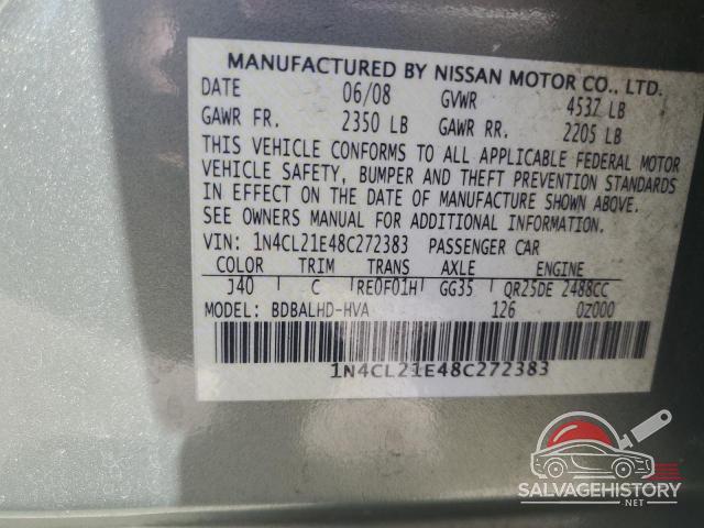 1N4CL21E48C272383 2008 NISSAN ALTIMA photo no. 12