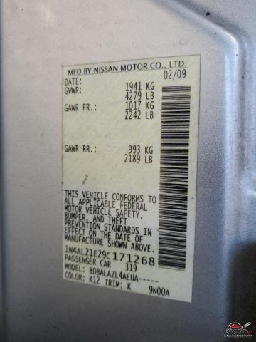 1N4AL21E29C171268 2009 NISSAN ALTIMA photo no. 12