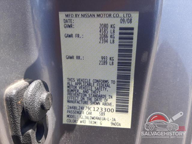 1N4BL24E79C123300 2009 NISSAN ALTIMA photo no. 12