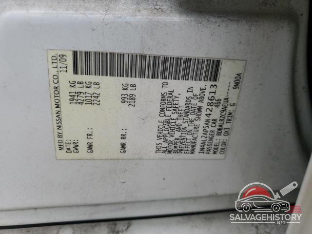 1N4AL2AP5AN428613 2010 NISSAN ALTIMA photo no. 12