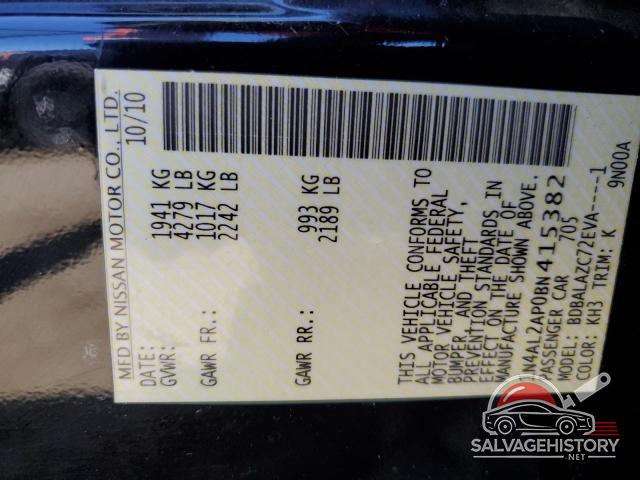 1N4AL2AP0BN415382 2011 NISSAN ALTIMA photo no. 12