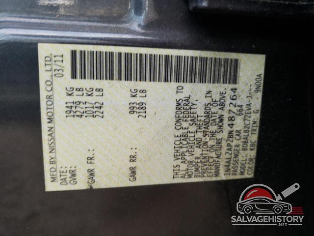 1N4AL2AP2BN487264 2011 NISSAN ALTIMA photo no. 12