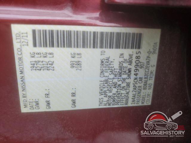 1N4AL2AP5CN499085 2012 NISSAN ALTIMA photo no. 13