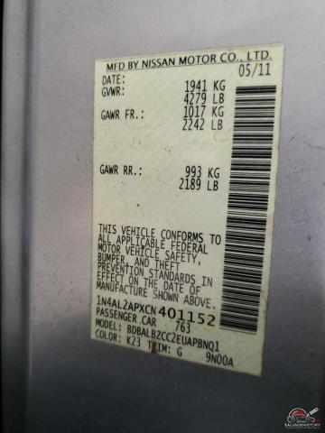 1N4AL2APXCN401152 2012 NISSAN ALTIMA photo no. 13