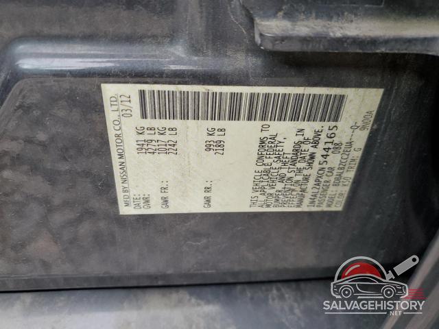 1N4AL2APXCN544165 2012 NISSAN ALTIMA photo no. 12