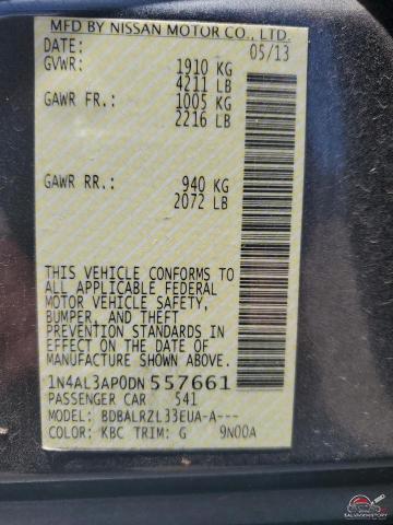 1N4AL3AP0DN557661 2013 NISSAN ALTIMA photo no. 12