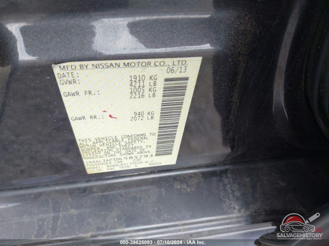 1N4AL3AP3DN585793 2013 NISSAN ALTIMA photo no. 9
