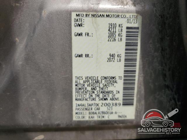 1N4AL3AP7DC200389 2013 NISSAN ALTIMA photo no. 12