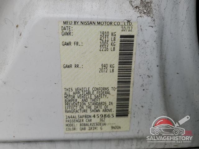 1N4AL3AP8DN459865 2013 NISSAN ALTIMA photo no. 12