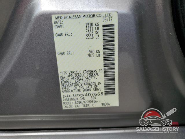 1N4AL3APXDN407668 2013 NISSAN ALTIMA photo no. 12