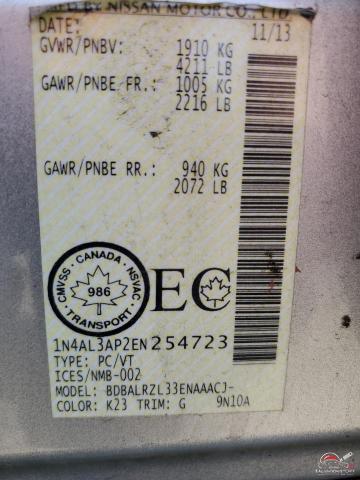 1N4AL3AP2EN254723 2014 NISSAN ALTIMA photo no. 13