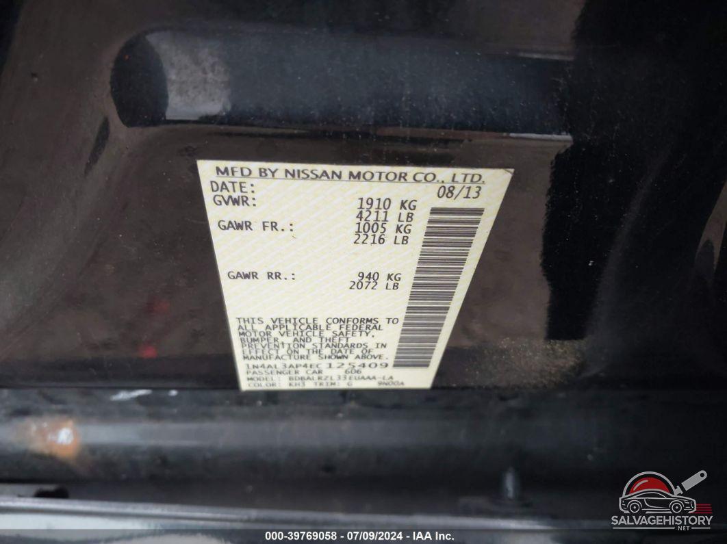 1N4AL3AP4EC125409 2014 NISSAN ALTIMA photo no. 9
