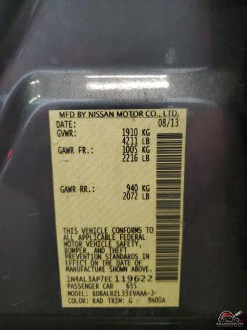 1N4AL3AP7EC119622 2014 NISSAN ALTIMA photo no. 12