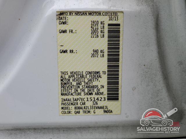 1N4AL3AP7EC151423 2014 NISSAN ALTIMA photo no. 12