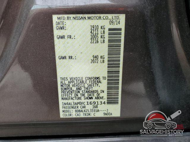 1N4AL3AP0FC169134 2015 NISSAN ALTIMA photo no. 12