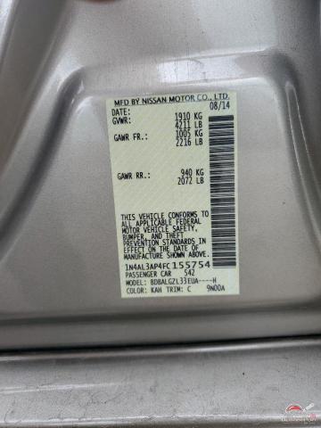 1N4AL3AP4FC155754 2015 NISSAN ALTIMA photo no. 12