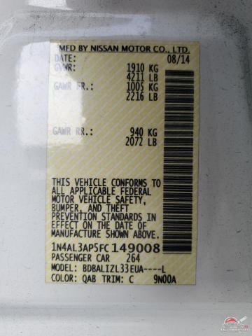 1N4AL3AP5FC149008 2015 NISSAN ALTIMA photo no. 12