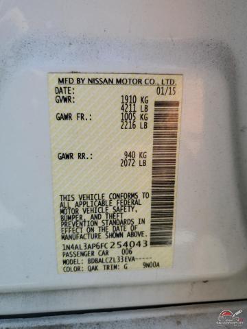 1N4AL3AP6FC254043 2015 NISSAN ALTIMA photo no. 12