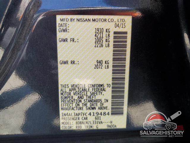 1N4AL3AP7FC419484 2015 NISSAN ALTIMA photo no. 13
