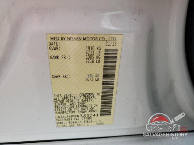 1N4AL3APXFN385741 2015 NISSAN ALTIMA photo no. 12