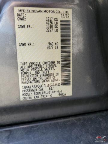 1N4AL3AP0GC136460 2016 NISSAN ALTIMA photo no. 13