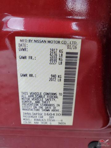 1N4AL3AP1GC160430 2016 NISSAN ALTIMA photo no. 13