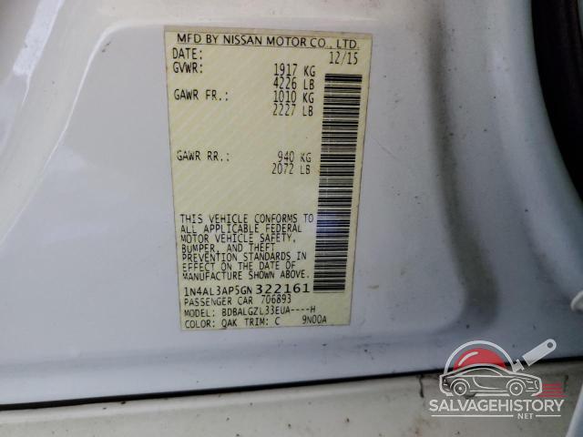 1N4AL3AP5GN322161 2016 NISSAN ALTIMA photo no. 12