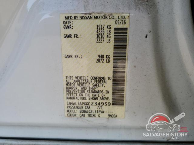 1N4AL3APXGC234959 2016 NISSAN ALTIMA photo no. 12