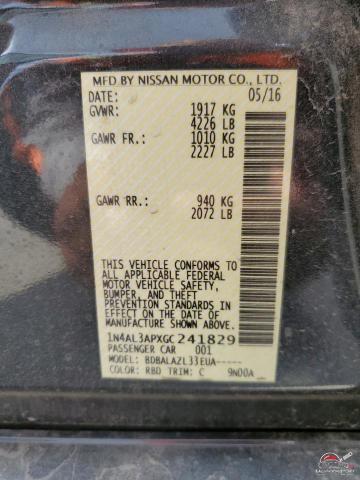 1N4AL3APXGC241829 2016 NISSAN ALTIMA photo no. 12