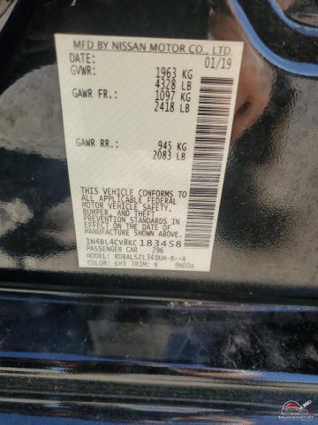 1N4BL4CV8KC183458 2019 NISSAN ALTIMA photo no. 12