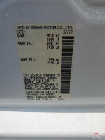 1N4BL4DW7MN341335 2021 NISSAN ALTIMA photo no. 12