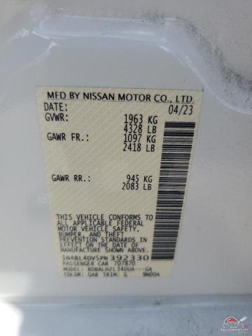 1N4BL4DV5PN392330 2023 NISSAN ALTIMA photo no. 12