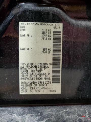 1N4BL4DW3PN368228 2023 NISSAN ALTIMA photo no. 13