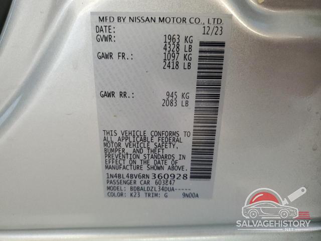 1N4BL4BV6RN360928 2024 NISSAN ALTIMA photo no. 12