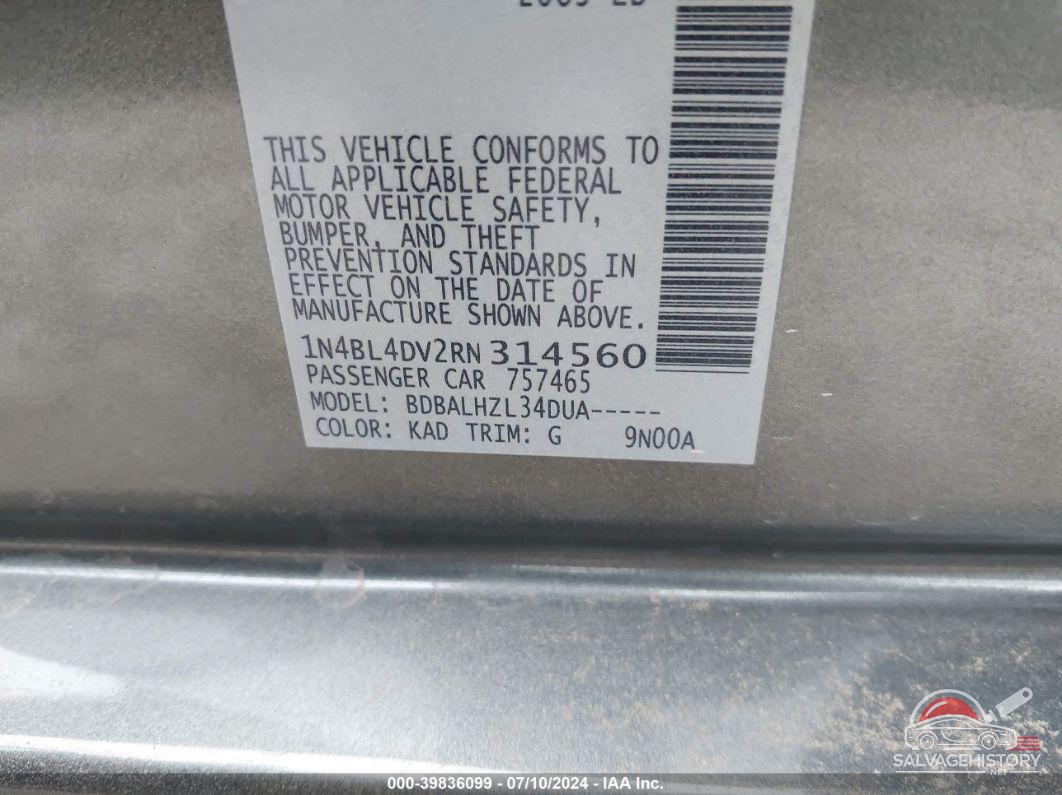 1N4BL4DV2RN314560 2024 NISSAN ALTIMA photo no. 9