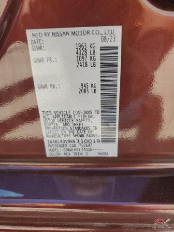 1N4BL4DV9RN310019 2024 NISSAN ALTIMA photo no. 12